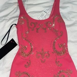 Bedazzled Pink Bodycon Dress